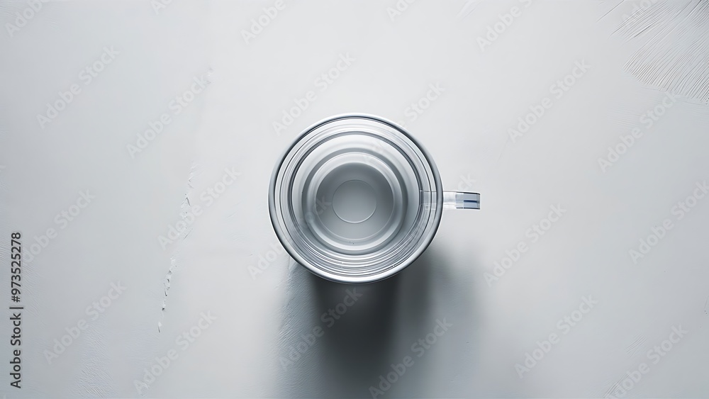 Top view of plastic disposable cup isolated on white Top view of plastic disposable cup isolated on white