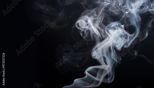 smoke on black background