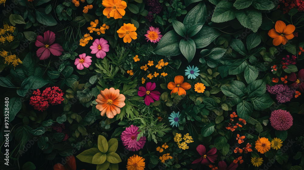 A wildflower meadow bursting with vibrant blooms creates a natural and free-spirited floral pattern, embodying the beauty of untamed nature. A wildflower meadow bursting with vibrant blooms creates a natural and free-spirited floral pattern, embodying the beauty of untamed nature.