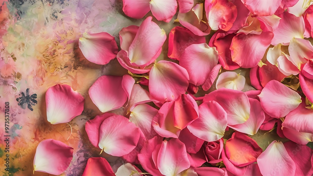 Abstract background of fresh pink rose petals Abstract background of fresh pink rose petals