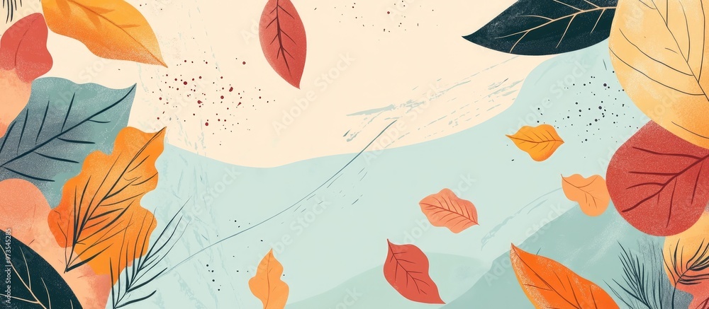 Autumn Leaves Background Banner Abstract Original Design Illustration Autumn Leaves Background Banner Abstract Original Design Illustration