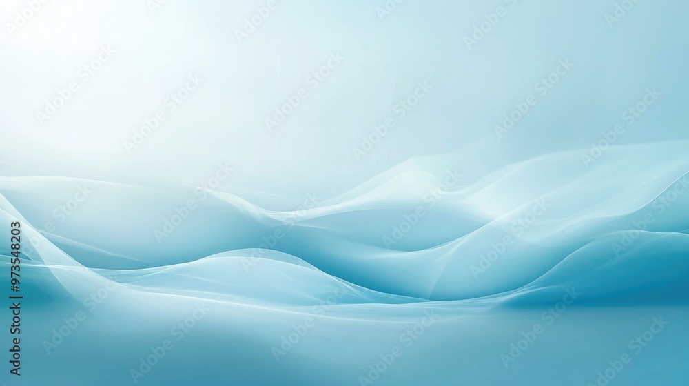Obraz premium Beautiful light blue background with soft gradients and smooth textures, creating a serene and calming atmosphere, perfect for minimalist designs