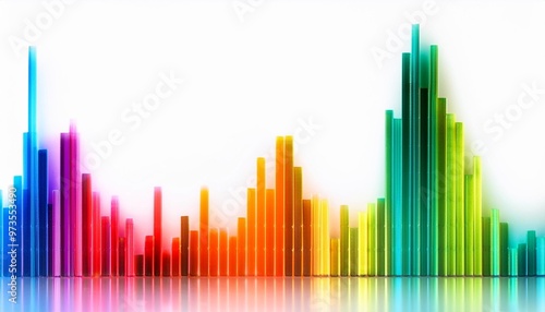 colorful bars symbol of sound equalizer background