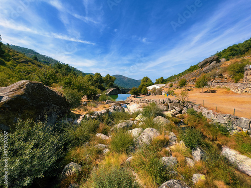 mountain village in the mountains of peninsula