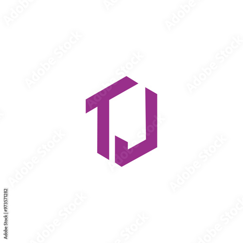 Logo Letter TJ Simple Modern