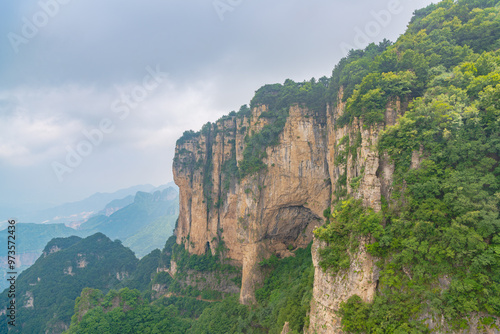 Aerial photography of Wangmangling in Taihang Mountain, Lingchuan County, Jincheng, Shanxi