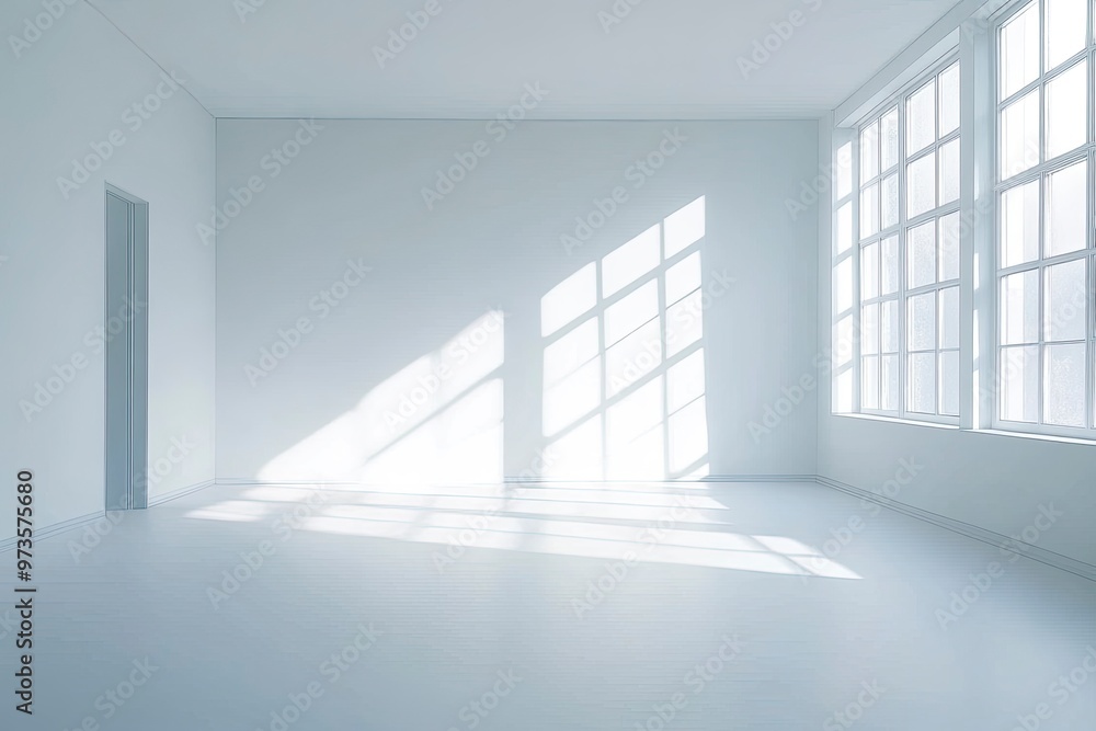 Empty Room With Natural Light Creative Copy Space Background Design Interior Concept , ai Empty Room With Natural Light Creative Copy Space Background Design Interior Concept , ai