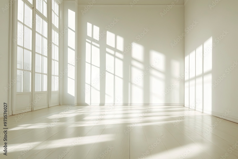 Empty Room With Natural Light Creative Copy Space Background Design Interior Concept , ai Empty Room With Natural Light Creative Copy Space Background Design Interior Concept , ai