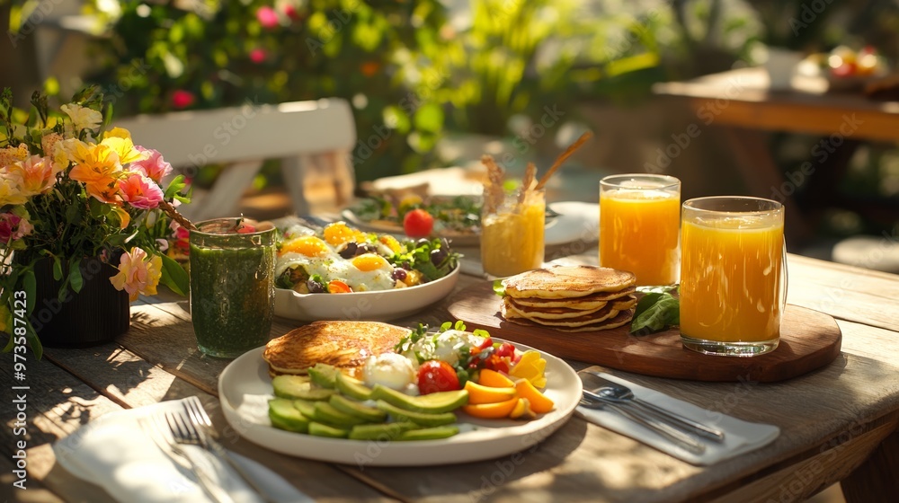 Sunny Terrace Brunch Table Setting Sunny Terrace Brunch Table Setting