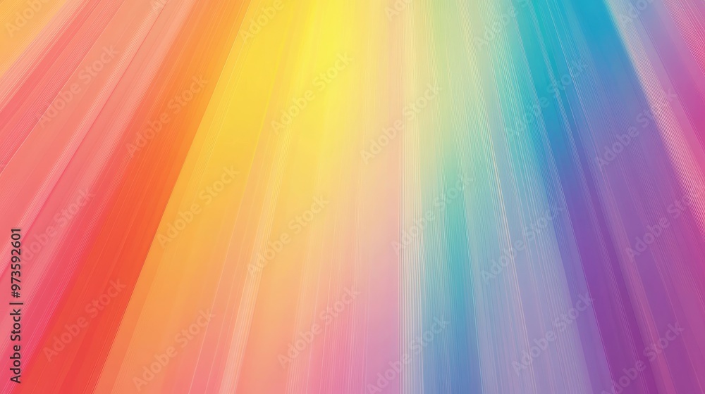 Obraz premium Beautiful LGBTQ background featuring vibrant rainbow colors, with soft gradients and smooth textures, symbolizing diversity and pride