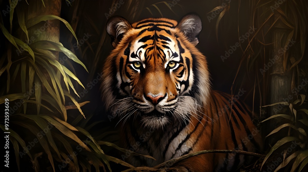 portrait of a tiger portrait of a tiger