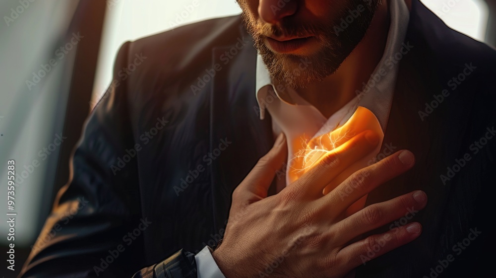 Emotional turmoil: portrayal of an individual enduring suffering from panic attack, highlighting psychological disorder, vegetovascular dystonia, emphasizing debilitating effects of condition. Emotional turmoil: portrayal of an individual enduring suffering from panic attack, highlighting psychological disorder, vegetovascular dystonia, emphasizing debilitating effects of condition.