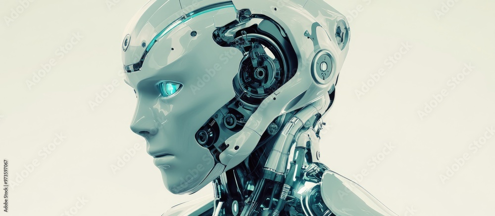 Robot like figure with human characteristics Robot like figure with human characteristics