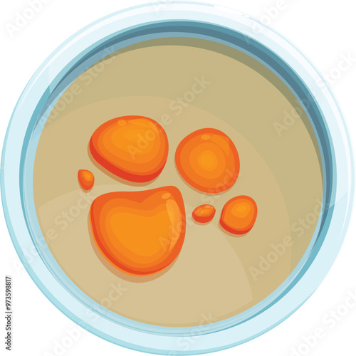 Petri dish containing orange bacteria growing in it, a common sight in laboratories