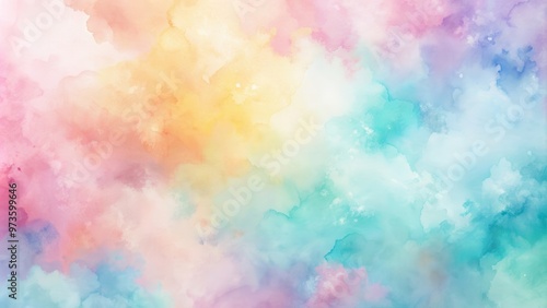Abstract watercolor background with soft pastel colors blending together seamlessly, watercolor, abstract, background, soft
