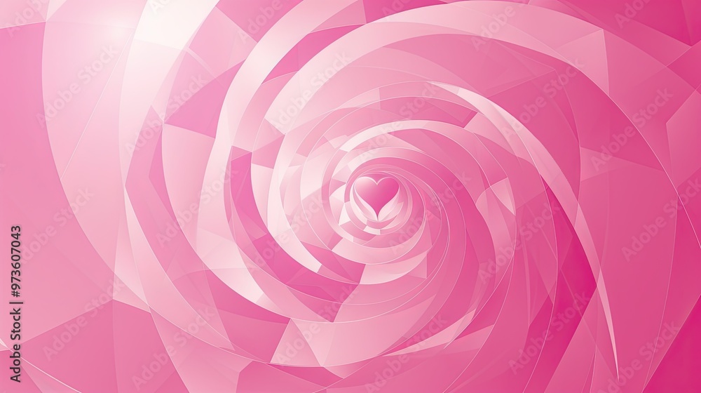 A vibrant, swirling pink geometric design resembling a rose, evoking feelings of love and beauty. A vibrant, swirling pink geometric design resembling a rose, evoking feelings of love and beauty.
