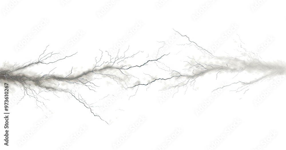 Fototapeta premium A visual representation of electrical discharge resembling lightning, showcasing intricate branching patterns.