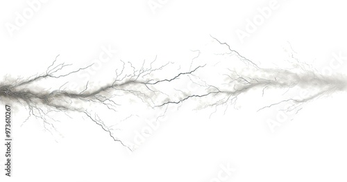 A visual representation of electrical discharge resembling lightning, showcasing intricate branching patterns.