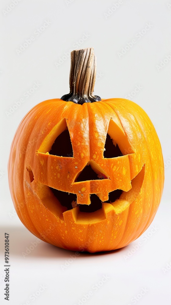 halloween pumpkin on white background halloween pumpkin on white background