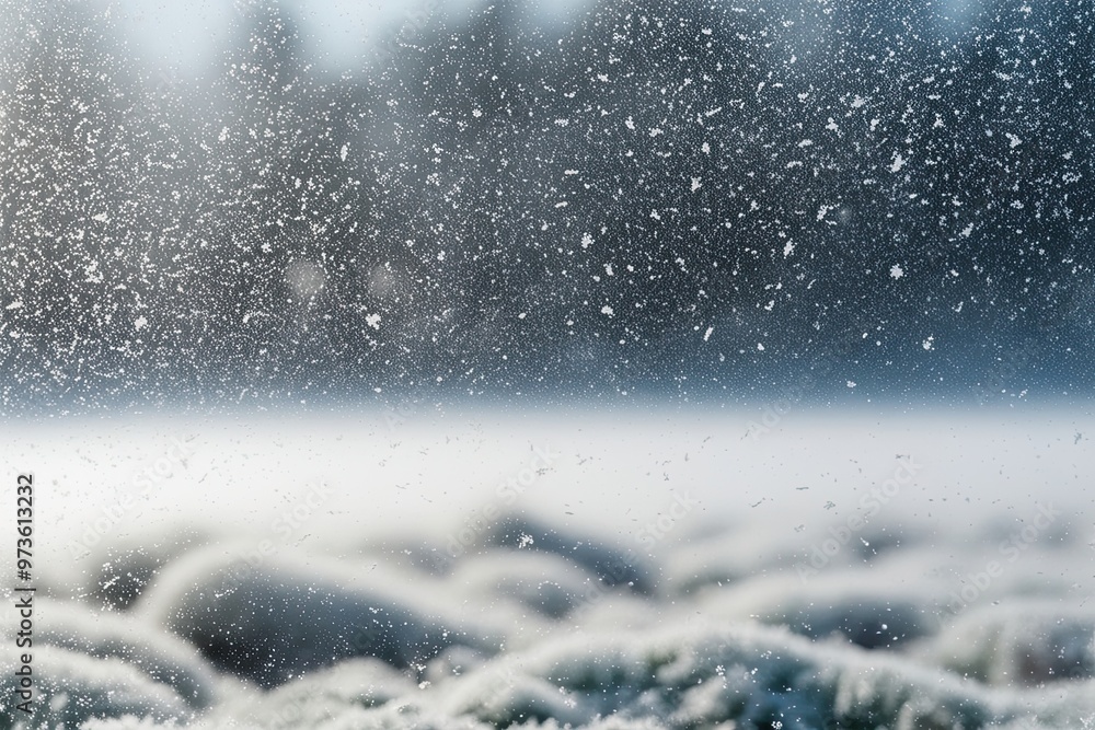 Ethereal Winter Snowflakes on Crisp Background Delicate Frosty Shapes and Soft Snow Dust Ethereal Winter Snowflakes on Crisp Background Delicate Frosty Shapes and Soft Snow Dust