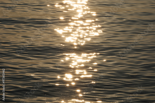 sunset over water