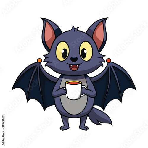 vectoe cartoon bat