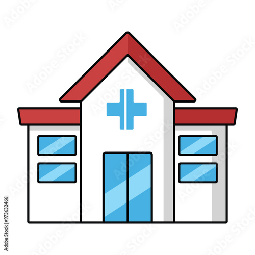medical hospital icon for app or web
