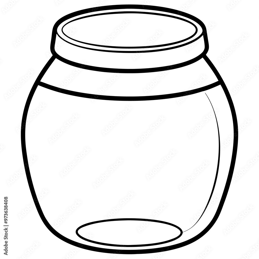 honey jar outline coloring book page line art drawing honey jar outline coloring book page line art drawing