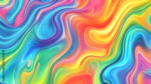 Abstract Swirls of Color