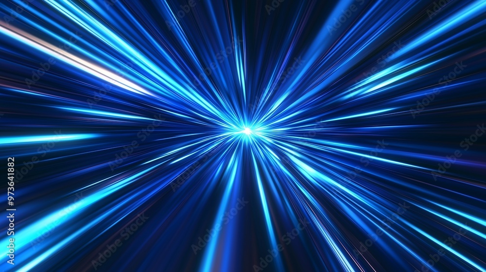 Blue light line glow network connection ray digital technology Blue light line glow network connection ray digital technology