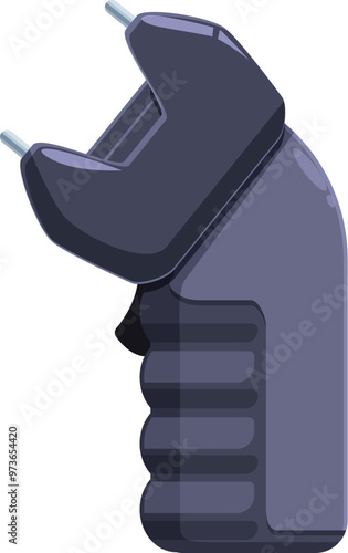 Electroshock weapon for self protection is used for disabling an attacker by electrocuting them