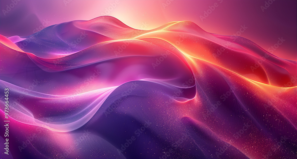 Fototapeta premium Multicolor Abstract Background with Magenta, Violet, Gold, and Dark Blue Curves