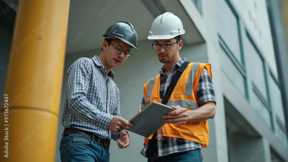 Architect Talking to Contractor Architect Talking to Contractor