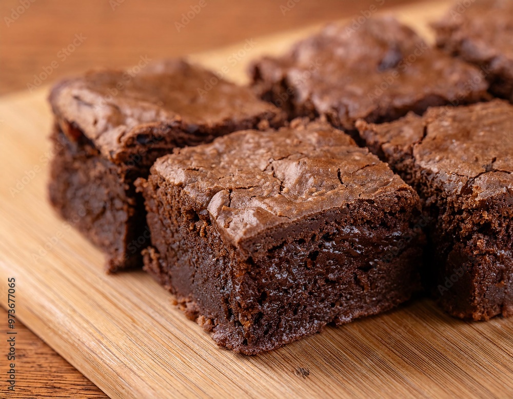 appetizing brownie cake , generative ai