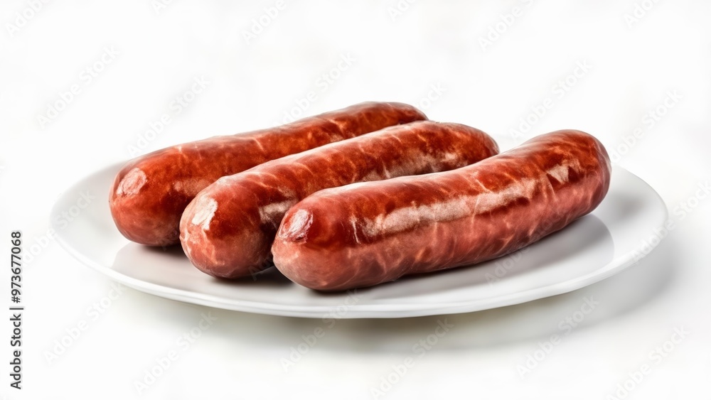 Deliciously grilled sausages ready to be savored Deliciously grilled sausages ready to be savored
