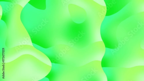 Abstract green gradient liquid background video