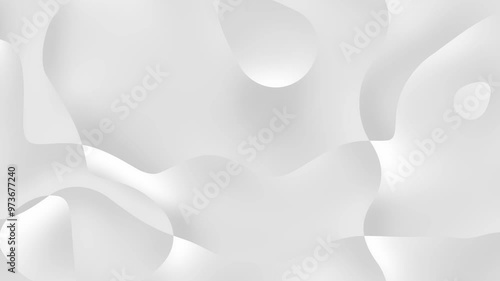 Abstract white gradient liquid background video