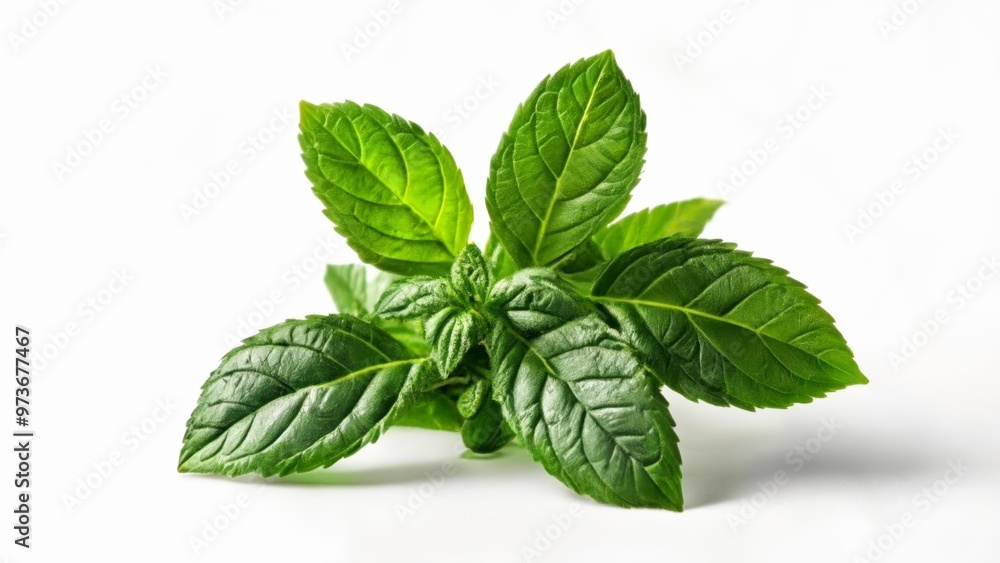 Fresh mint leaves perfect for a mojito Fresh mint leaves perfect for a mojito