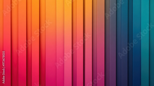 Vibrant abstract background featuring a spectrum of vertical colored lines seamlessly blending from warm reds to cool blues.