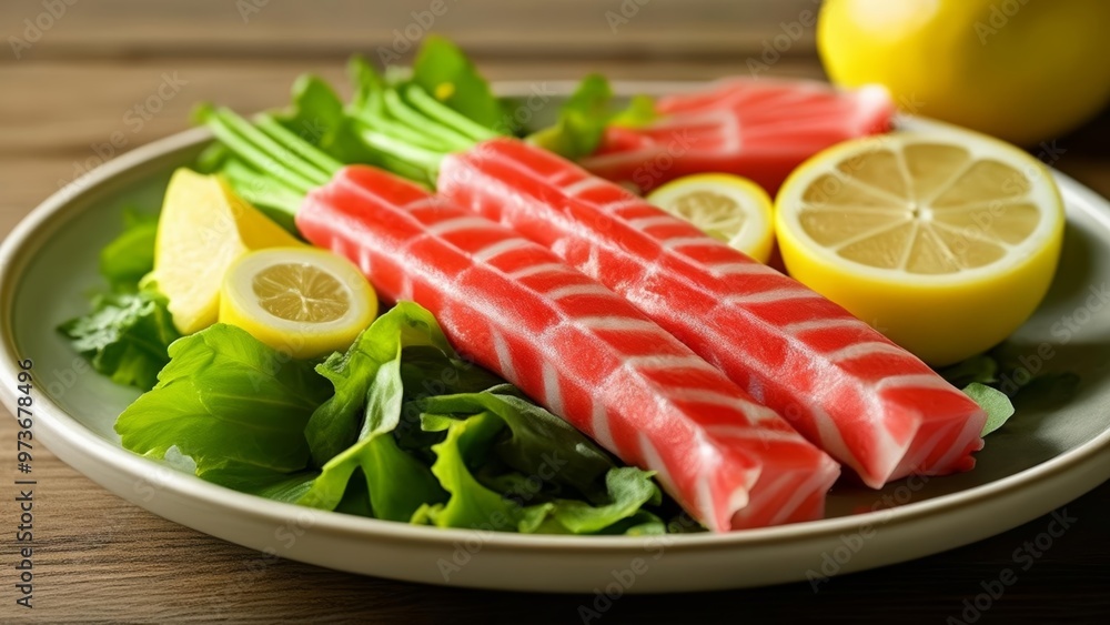 Fresh and vibrant sushi salad ready to be savored Fresh and vibrant sushi salad ready to be savored