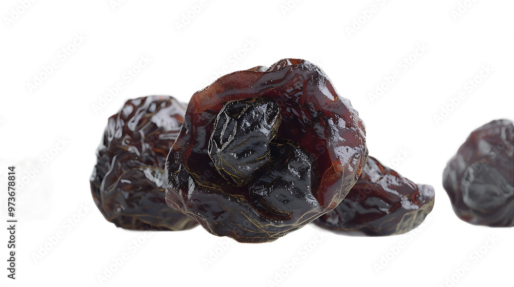 A dried sultana with a transparent background. A dried sultana with a transparent background.