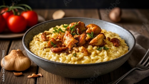 Wallpaper Mural  Delicious seafood risotto ready to be savored Torontodigital.ca