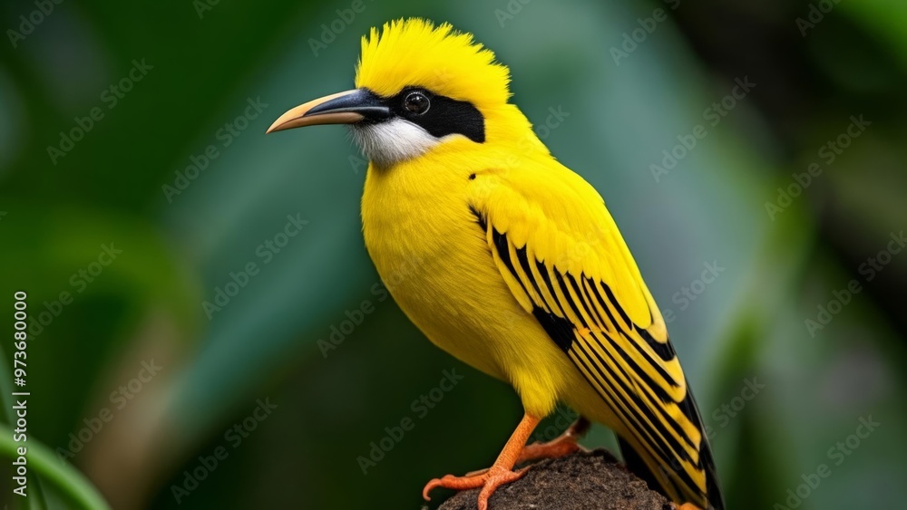 Vibrant Yellow Bird in Nature Vibrant Yellow Bird in Nature