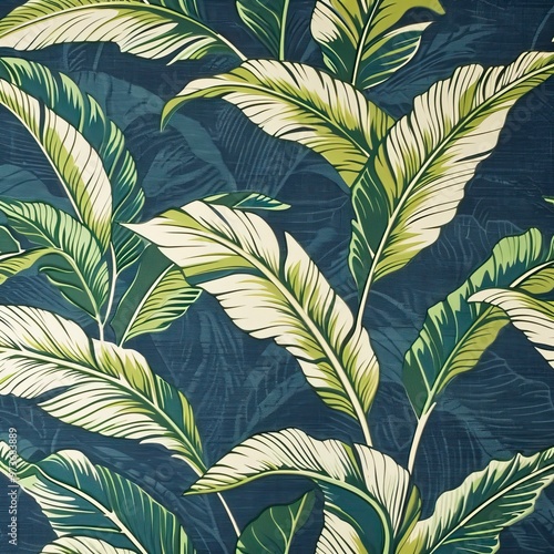 Tropical leaf Wallpaper, Luxury nature leaves pattern design