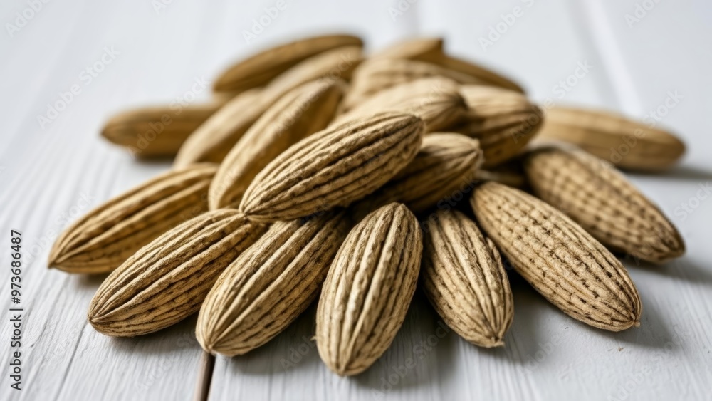 Natural beauty in simplicity A pile of almonds Natural beauty in simplicity A pile of almonds