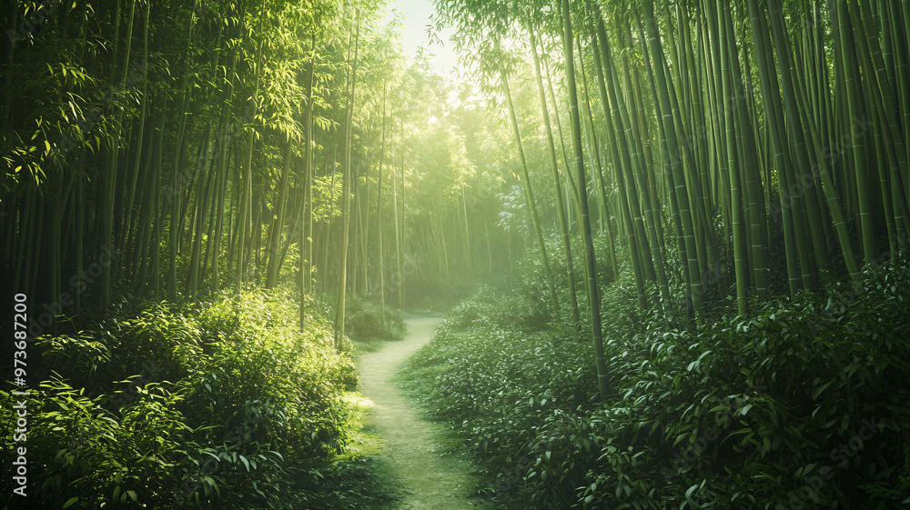 Obraz premium morning in the forest