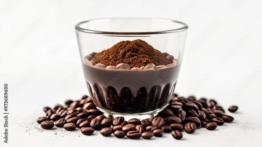 Aromatic coffee beans freshly ground Aromatic coffee beans freshly ground
