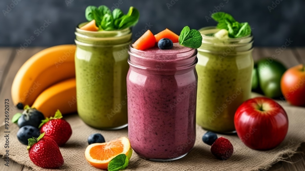 Freshly blended vibrant health in a jar Freshly blended vibrant health in a jar