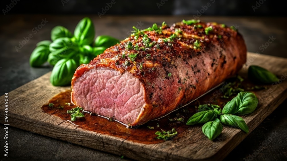 Deliciously grilled meat ready to be savored Deliciously grilled meat ready to be savored