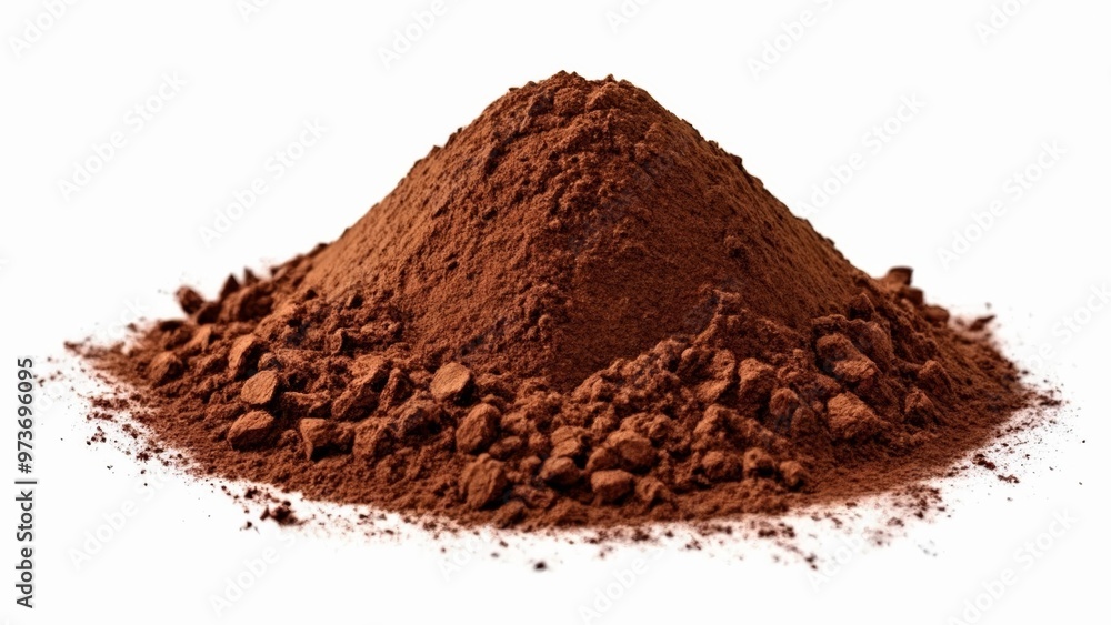 Pile of rich dark cocoa powder Pile of rich dark cocoa powder